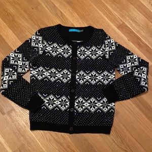 Alice and Olivia wool cardigan with sparkle!  Like new - Worn only once!